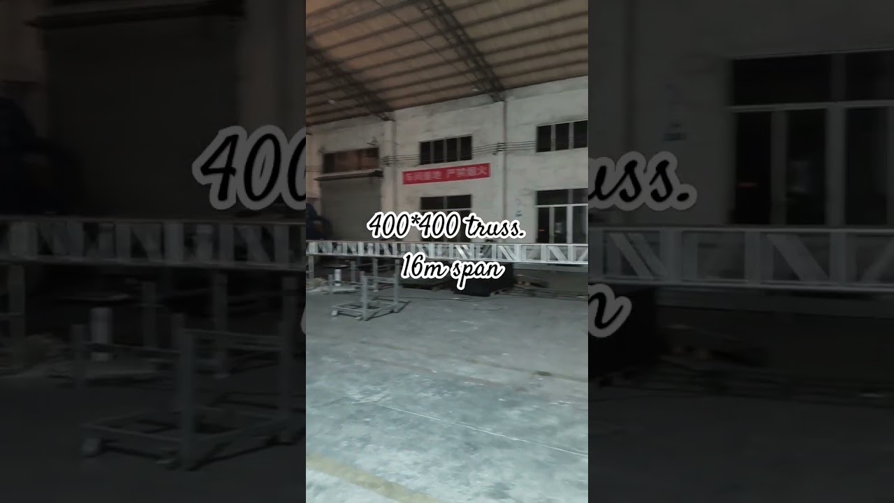 Aluminum alloy truss. 