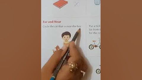 Sr.Kg. Maths primer Thick and thin and far and near.