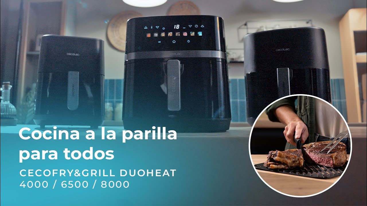 Freidora de aire con doble resistencia Cecofry&Grill Duoheat 6500
