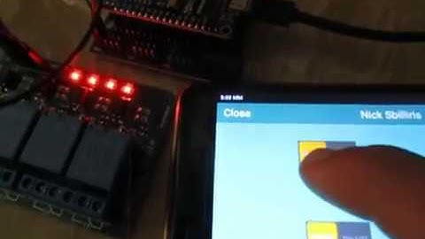 NodeMcu V3 Wemos lolin controls 4 channel 5v relays via REMOTEXY cellphone control part2