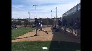Yu Darvish Throwing At Spring Training