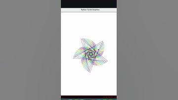 Best Design Using 10 lines in Python Turtle | #shorts #design # programming | Sandeep Makwana