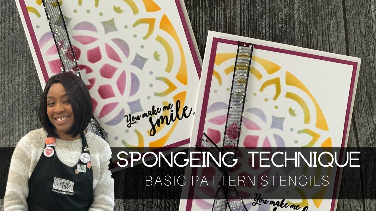 Spongeing Technique with Stencils 2 | Stampin' Up!