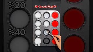 🇨🇦 Canada Flag | Country Flag Colormix Part2 #colortheory #flag #asmrcolors
