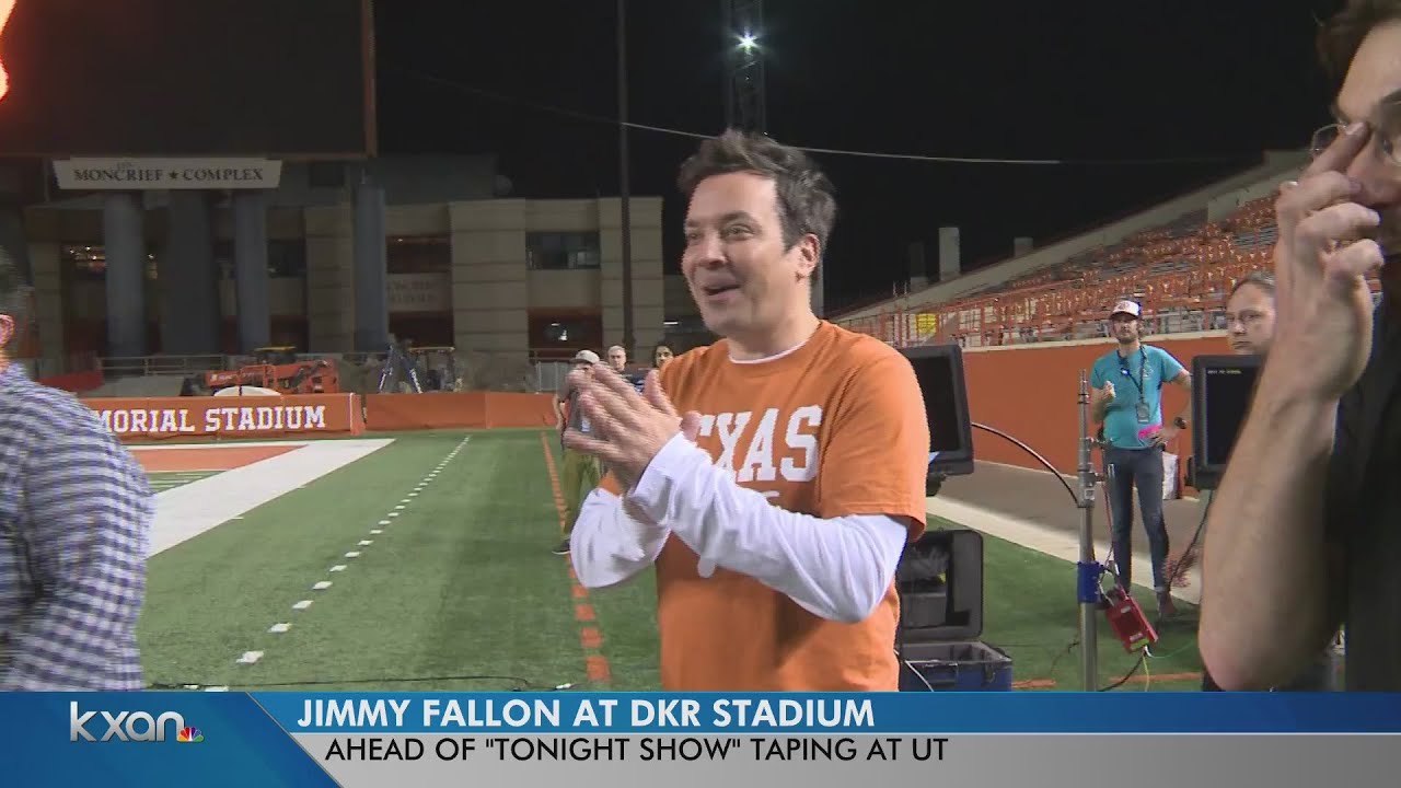 Jimmy Fallon makes appearances on the UT campus ahead of "The Tonight