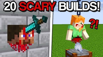 Minecraft: 20 Scary Halloween Build Hacks & Ideas!