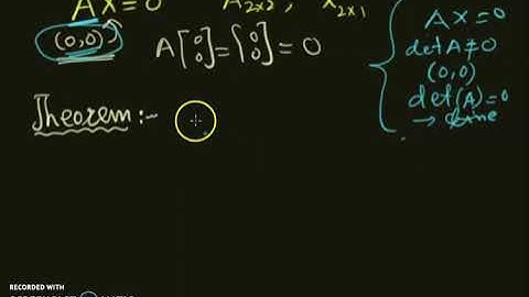 The Equilibrium points of Planer Linear System | Dynamical Systems | Linear Algebra