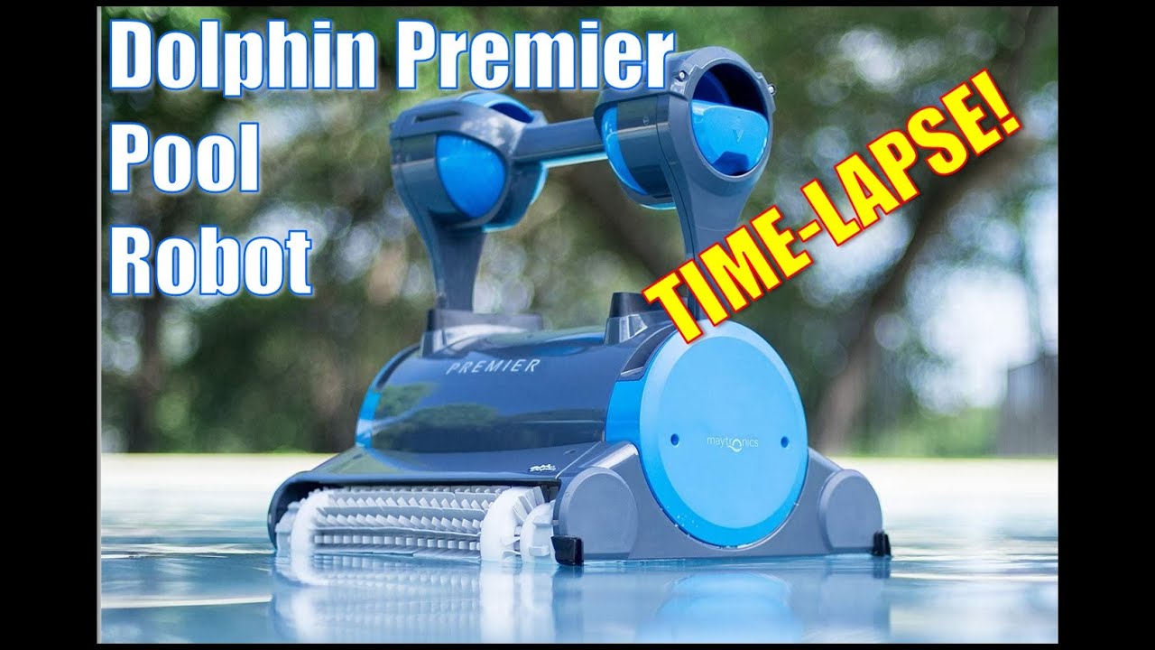 The Premier Dolphin Robotic Pool Cleaner In Action! A Timelapse