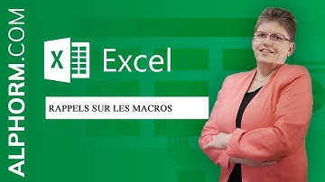Rappels sur les macros sous EXCEL 2016 VBA - Vidéo Tuto