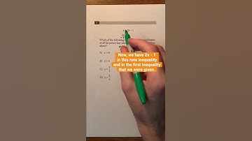 Inequalities on the SAT #Shorts #math #maths #mathematics #SAT #ACT