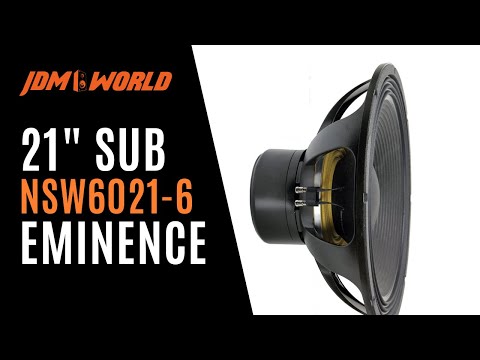 21" Subwoofer Unboxing and first look! Eminence  NSW6021-6!  DIY Devastator Subwoofer
