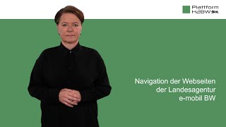 Navigation der Webseite der Plattform H2BW (DGS)