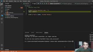 Celebrity Pemrograman Python Untuk Pemula - 11.Input Data Profile