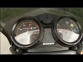 Bajaj Boxer Bm 150. Full stock. Acceleration test 1.