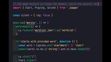 Use Page Objects To Interact With Wordle