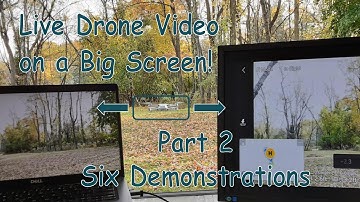 Live Drone Video on a Big Screen - Six Demonstrations.  Part 2
