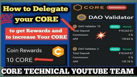 How to Delegate CORE Coin || to increase Core On DAO Validators || CORE Airdrop || New update #core