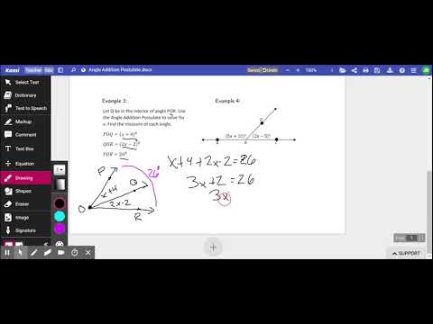 Angle Addition Postulate