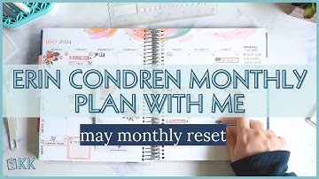 Erin Condren Functional Monthly Plan with Me and Dashboard Pages using PlannerKate Planner Stickers