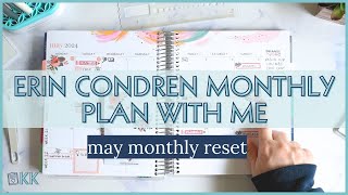 Erin Condren Functional Monthly Plan with Me and Dashboard Pages using PlannerKate Planner Stickers