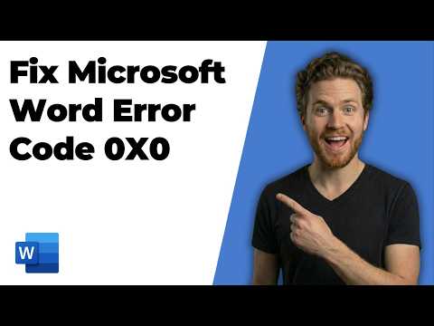 Fix Microsoft Word Error Code 0X0 (Quick Repair Guide)