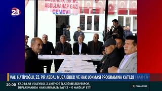 Vali̇ Hati̇poğlu, 23. Pi̇r Abdal Musa Bi̇rli̇k Ve Hak Lokmasi Progr Katildi