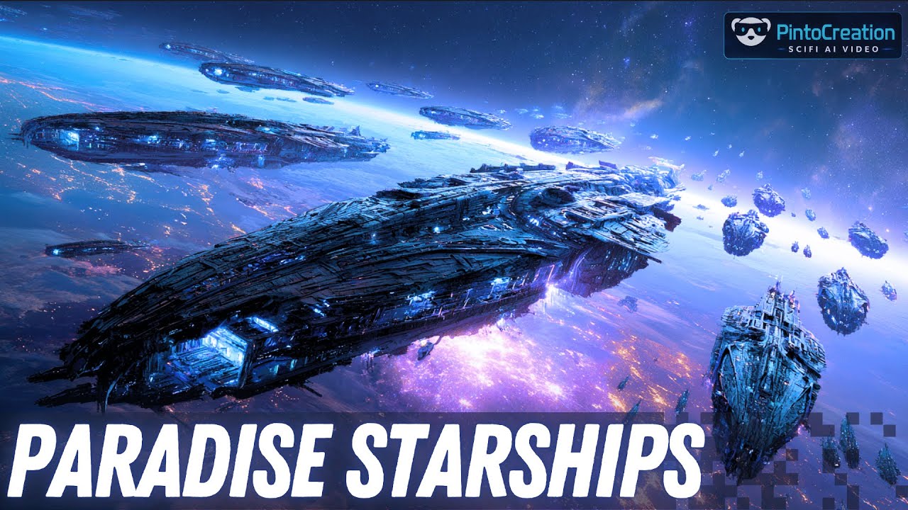 Эпические миры космических кораблей | Научно-фантастическая анимация с использованием искусственн...