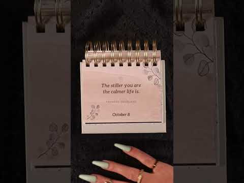 ASMR Daily Mindfulness Quote October 08 🎧 soft spoken #dailyshorts #mindfulness