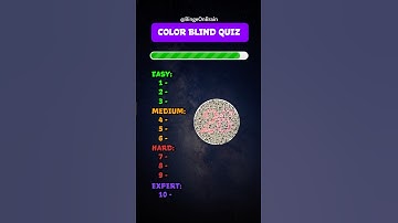 Colorblind Quiz | Can you see the Hidden Number