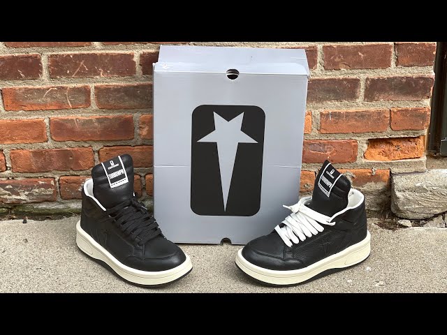 CONVERSE X RICK OWENS TURBOWPN REVIEW + LACE SWAPS AND ON-FEET
