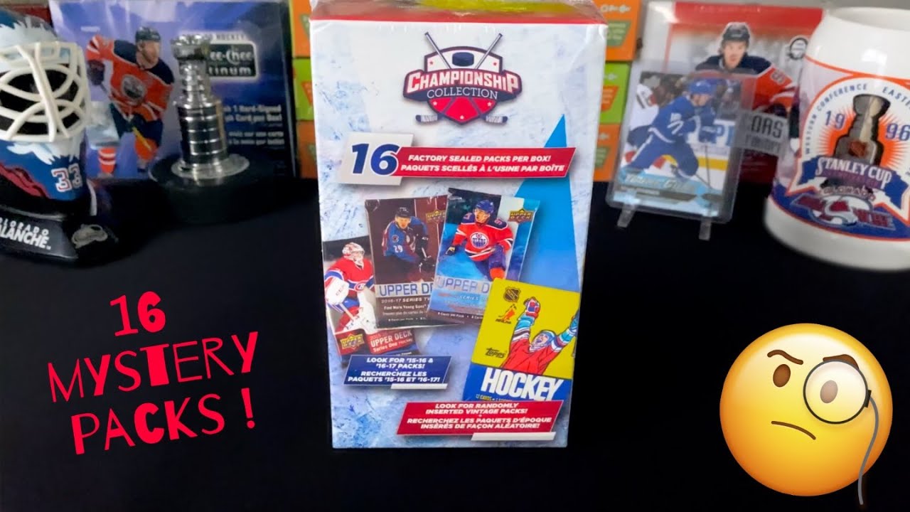 "16 MYSTERY PACKS!" Championship Collection Hockey Cards. 4k YouTube