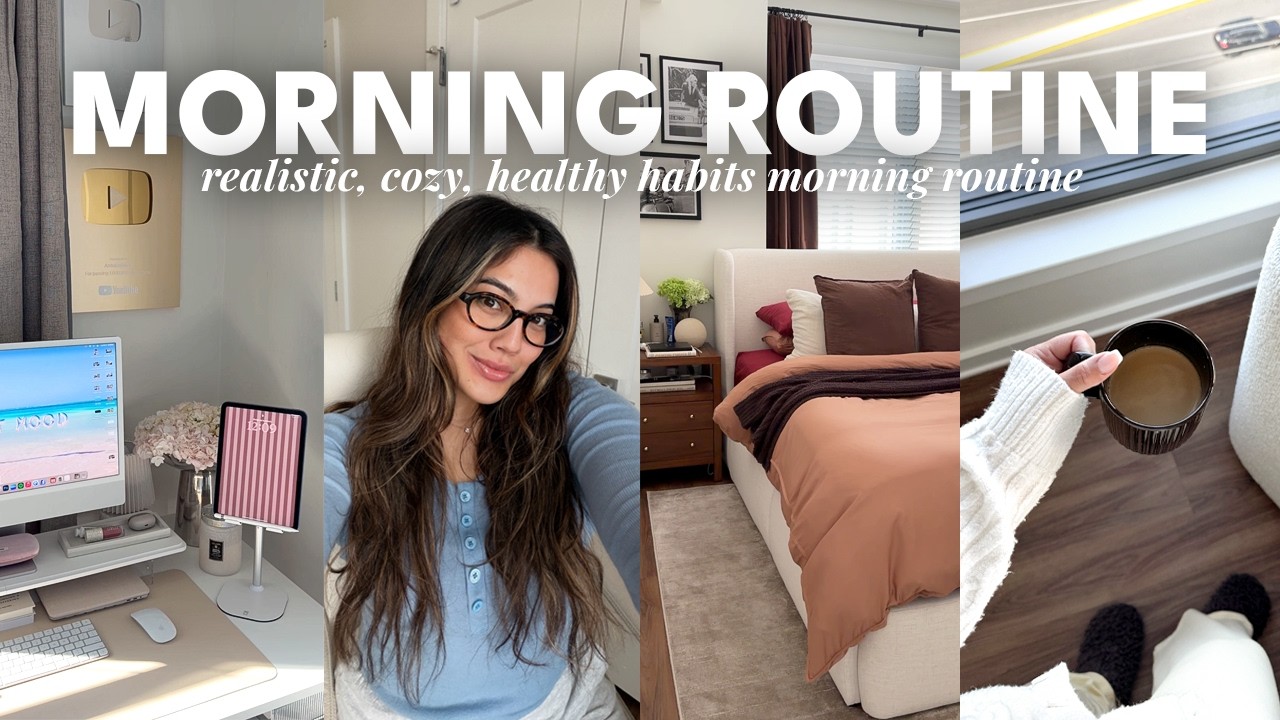 Morning Routine Glasses winter morning routine | productive, cozy, realistic morning + home ...