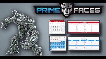 JSF Primefaces  calendar types , effects