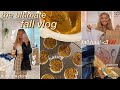 VLOG: getting ready for fall!! *pumpkin muffins, fall haul, starbucks drinks, trader joe's, & more*