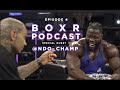 Boxr podcast in the corner with professional body builder ndochamp