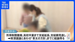 政府の少子化対策「加速化プラン」の全容判明　今後3年間を集中取組期間と設定、児童手当の拡充などを優先的に取り組む｜TBS NEWS DIG