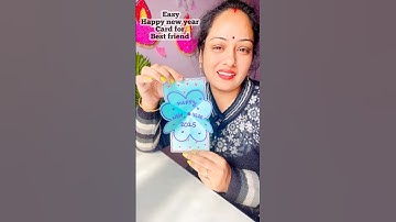 happy new year 2025 card for best friend #diy #shorts  #short  #satisfying