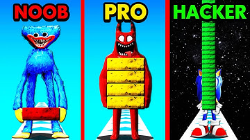NOOB vs PRO vs HACKER BRIDGE RACE