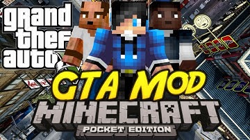 (0.9.5)Grand Theft Auto-(GTA)-Mod Showcase-Minecraft Pocket Edition (MCPE)