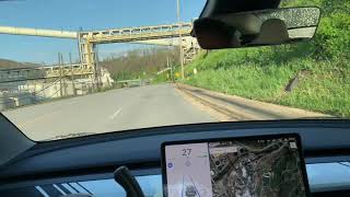 Quick Tesla Model 3 Autopilot curve test on 2020.12.5