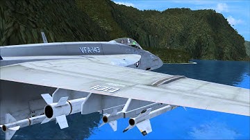FSX Best military Video VRS FA-18 SUPER HORNET SUPERBUG NIMITZ CARRIER LANDING MILITARY JET FULL HD