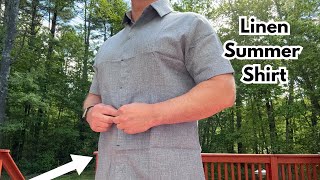 COOFANDY Men s Linen Casual Shirts Button Down for Men Beach Summer