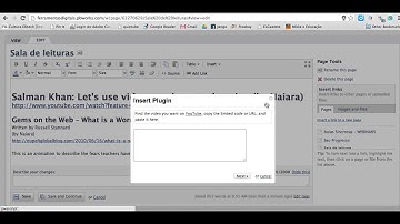 PBWORKS how to add a video to the wiki