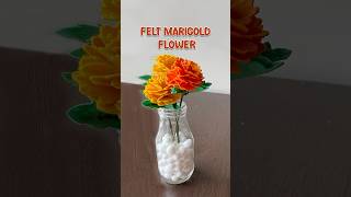 DIY Felt Marigold Flower 🌼✨ | Easy Handmade Flower | Felt Craft Tutorial