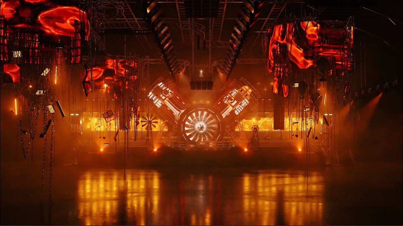 Red Rave Stage RAVE REBELS STAGE DESIGN - YouTube