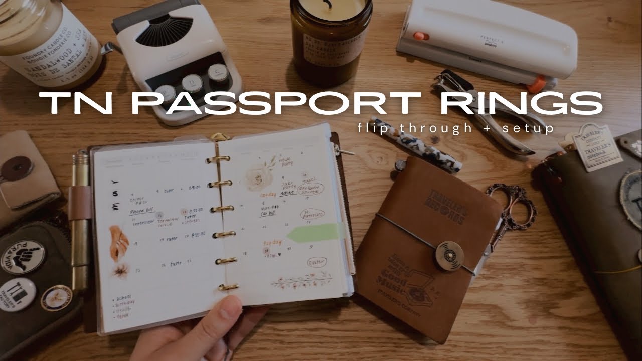 Turn my TN Passport cover into a Rings planner 2024 | TN Passport Rings