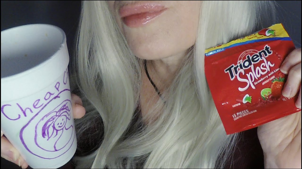 ASMR Gum Chewing Coffee Break At Cheap Charlie's |  Whispered Role Play