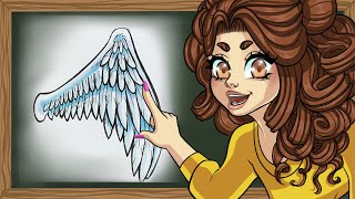 How to Draw an Angel Wing!
