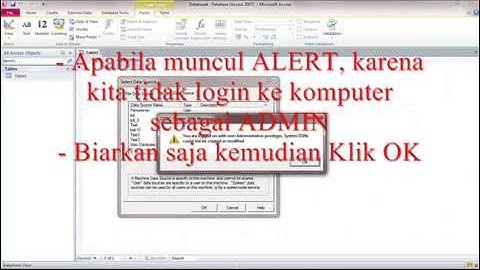 MIGRASI DATA - ORACLE KE MS.ACCESS MENGGUNAKAN ODBC
