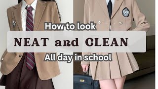 How to look neat and clean all day in school ( stay fresh all day long 🌸)